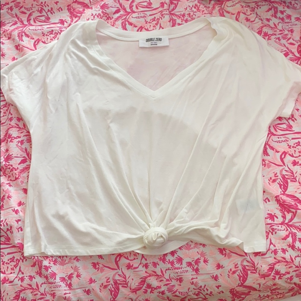 Flowy tie top